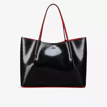 Кожаная сумка-тоут Cabarock Christian Louboutin, черный