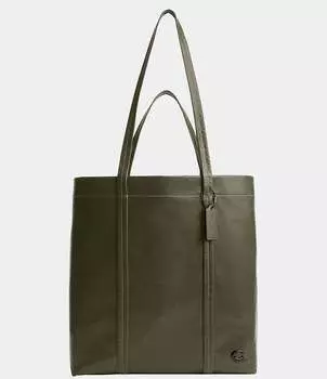 Кожаная сумка-тоут COACH Paper Weight 33, зеленый