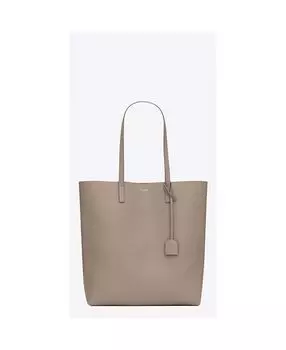 Кожаная сумка-тоут для покупок North/South Saint Laurent, цвет Brown