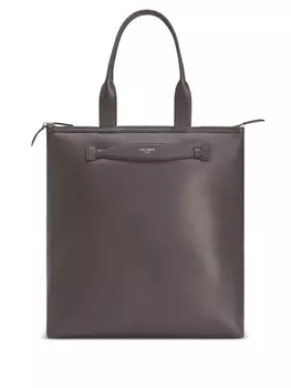 Кожаная сумка-тоут Dolce & Gabbana, серый