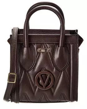 Кожаная сумка-тоут Eva Diamond от Valentino by Mario Valentino, коричневый