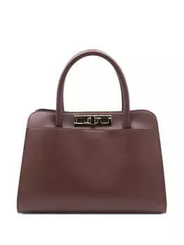 Кожаная сумка-тоут Fabiana Filippi, коричневый