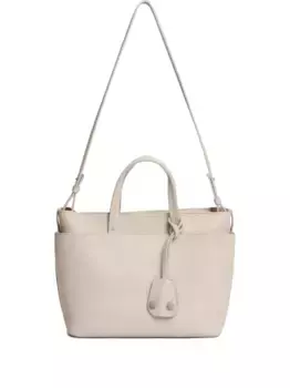 Кожаная сумка-тоут Fabiana Filippi, серый