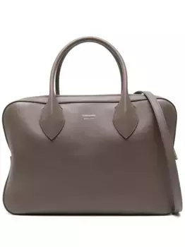 Кожаная сумка-тоут Ferragamo, коричневый
