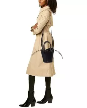 Кожаная сумка-тоут Ferragamo с вырезами Salvatore Ferragamo, черный