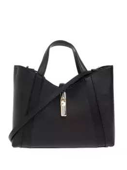 Кожаная сумка-тоут Furla, черный