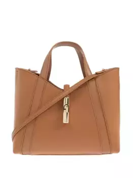 Кожаная сумка-тоут Furla, коричневый