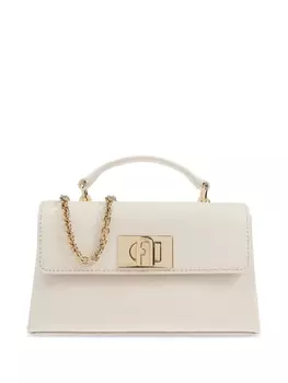 Кожаная сумка-тоут Furla, нейтральный