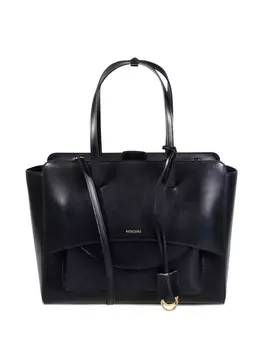 Кожаная сумка-тоут HIDESINS, черный