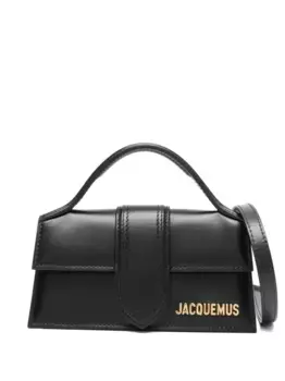 Кожаная сумка-тоут JACQUEMUS, черный