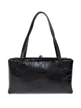 Кожаная сумка-тоут Jil Sander, черный