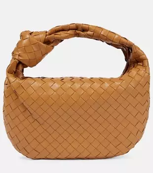 Кожаная сумка-тоут Jodie Teen Bottega Veneta, коричневый