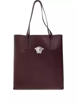 Кожаная сумка-тоут La Medusa VERSACE, коричневый