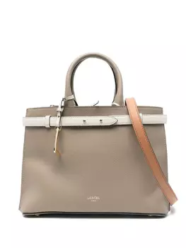 Кожаная сумка-тоут Lancel, серый