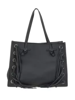 Кожаная сумка-тоут MARCELLA CLUB, черный