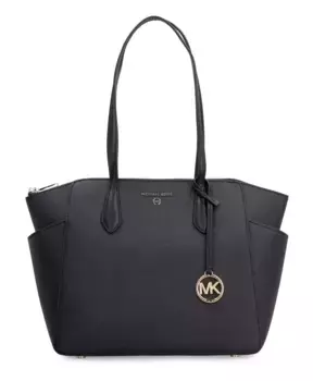 Кожаная сумка тоут Marilyn Michael Kors, черный