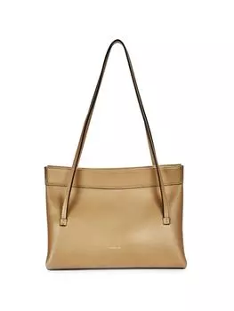 Кожаная сумка-тоут Mini Joanna Wandler, цвет Tan