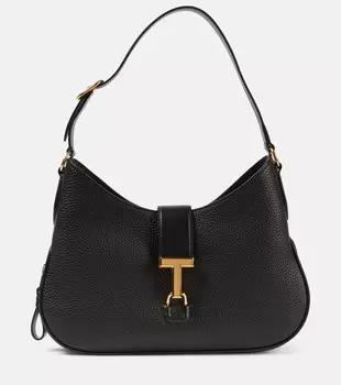 Кожаная сумка-тоут monarch среднего размера Tom Ford, черный