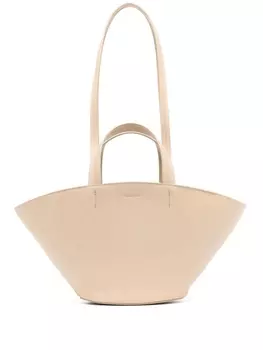 Кожаная сумка-тоут Patrizia Pepe, бежевый