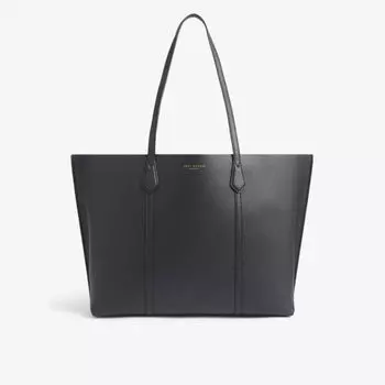 Кожаная сумка-тоут Perry с тремя отделениями Tory Burch, черный