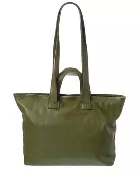 Кожаная сумка-тоут Persaman New York Adelaide, зеленый