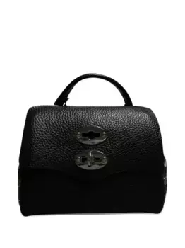 Кожаная сумка-тоут Postina Zanellato, черный