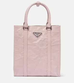 Кожаная сумка-тоут Prada, Alabastro
