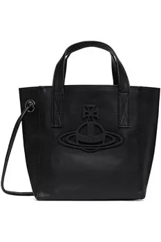 Кожаная сумка-тоут Sarah small Vivienne Westwood, черный