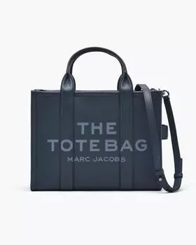 Кожаная сумка-тоут среднего размера Marc Jacobs, цвет Blue Sea