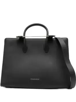 Кожаная сумка-тоут Strathberry, черный