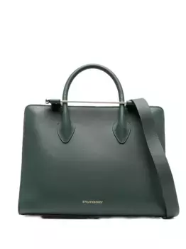 Кожаная сумка-тоут Strathberry, зеленый