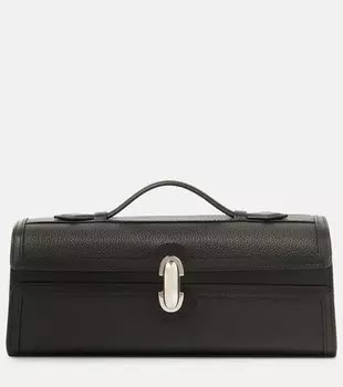 Кожаная сумка-тоут symmetry pochette slim Savette, черный