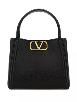 Кожаная сумка-тоут Valentino Garavani, черный