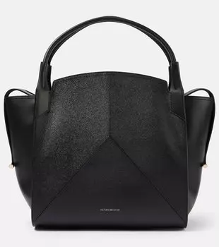 Кожаная сумка-тоут Victoria Victoria Beckham, черный