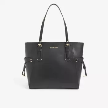Кожаная сумка-тоут Voyager Michael Michael Kors, черный