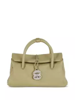 Кожаная сумка-тоут Zanellato, желтый