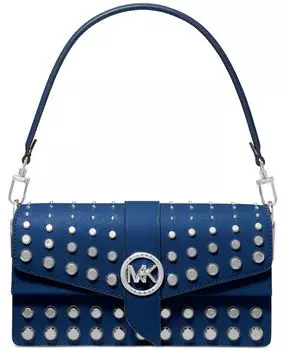 Кожаная сумка-трансформер greenwich среднего размера с заклепками Michael Kors, мульти