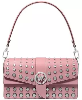 Кожаная сумка-трансформер greenwich среднего размера с заклепками Michael Kors, мульти