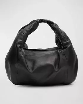 Кожаная сумка Twister с верхней ручкой Dries Van Noten, цвет Black