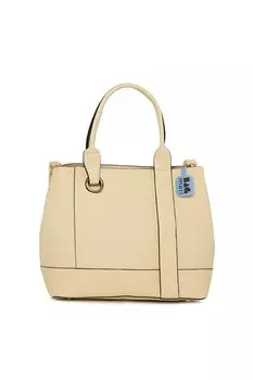 Кожаная сумка в полоску с кольцом Bagmori