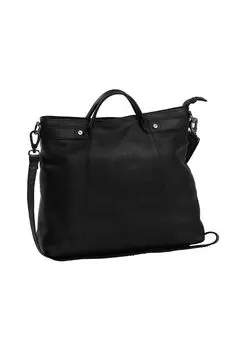 Кожаная сумка Wax Pull Up 35 см The Chesterfield Brand, черный