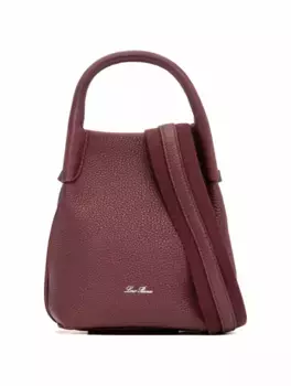 Кожаная сумка-ведро Bale Loro Piana, бордовый