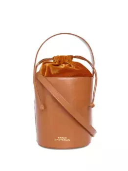 Кожаная сумка-ведро Sarah Chofakian, коричневый