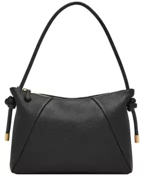 Кожаная сумка Willa Medium через плечо Fossil, черный