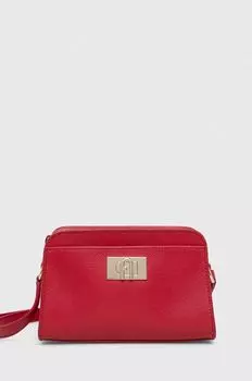 Кожаная сумочка 1927 года Furla, красный