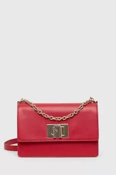 Кожаная сумочка 1927 года Furla, красный