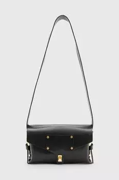 Кожаная сумочка AllSaints, черный