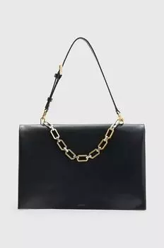 Кожаная сумочка AllSaints, черный