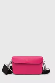 Кожаная сумочка AllSaints, розовый