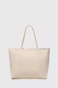 Кожаная сумочка Answear Lab, бежевый